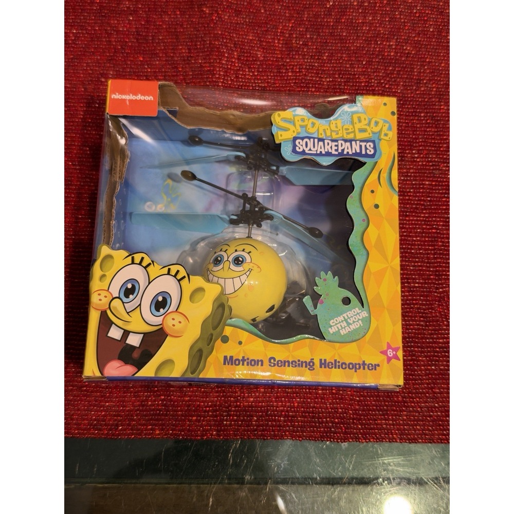 SpongeBob SquarePants Motion Sensing Helicopter World Tech Toys 34541 2014 NIB